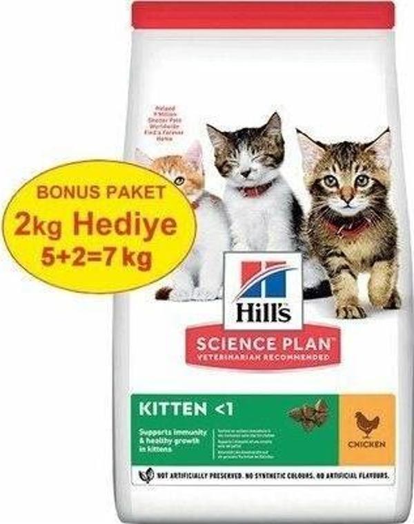 Kitten Tavuklu Yavru Kedi Maması 5 kg (+2 kg Hediyeli) - Image 1