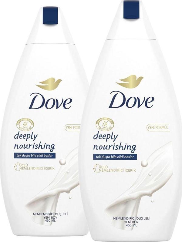 Dove Nemlendirici Duş Jeli Deeply Nourishing 450Ml X2 - Image 1