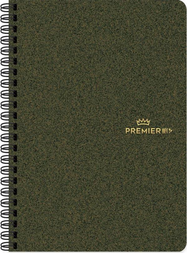 Keskin 17x24 Sert Kapak Ayraçlı Spiralli Premier Ofc4 Defter - Yeşil - Image 1
