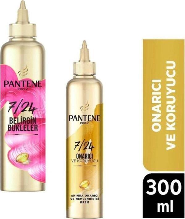Pantene Kıvırcık Bakım Onarıcı Bakım 7/24 300 Ml Saç Kremi - Image 1