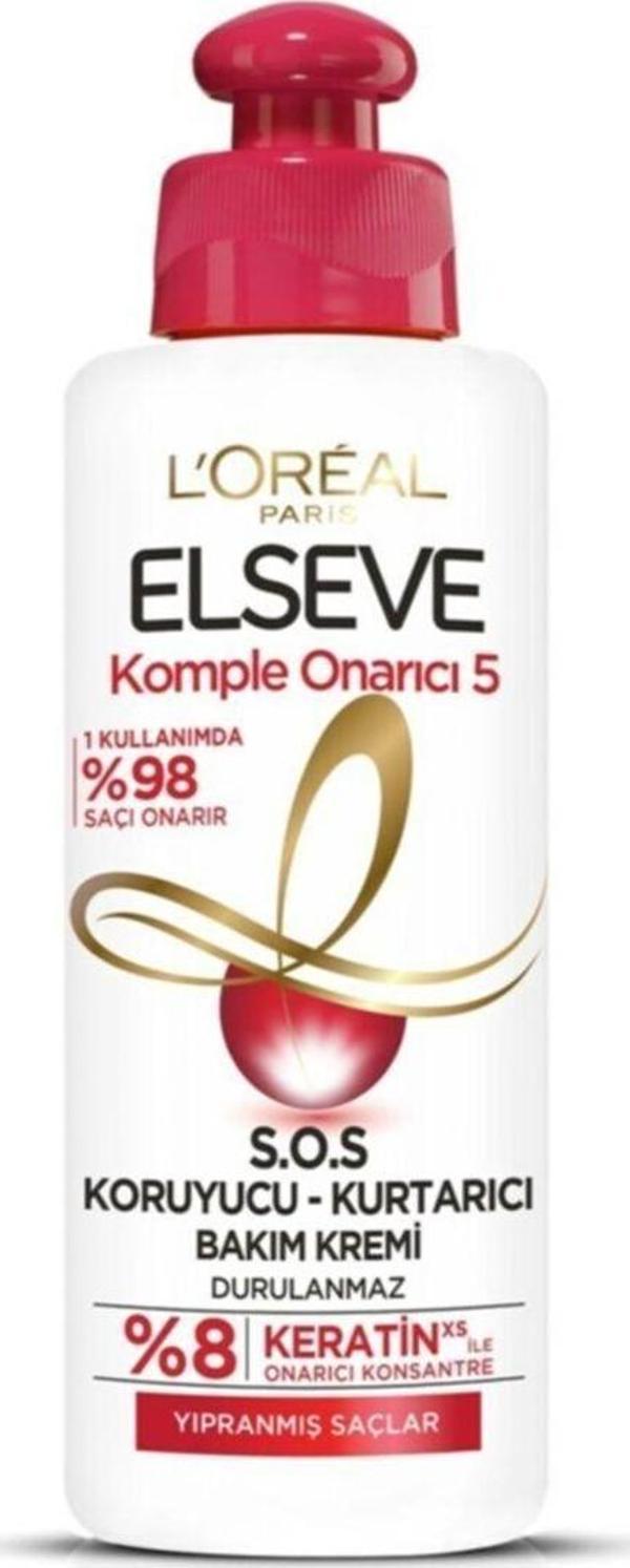 L'Oreal Paris Elseve Komple Onarıcı S.O.S Koruyucu-Kurtarıcı Saç Bakım Kremi 200Ml - Image 1