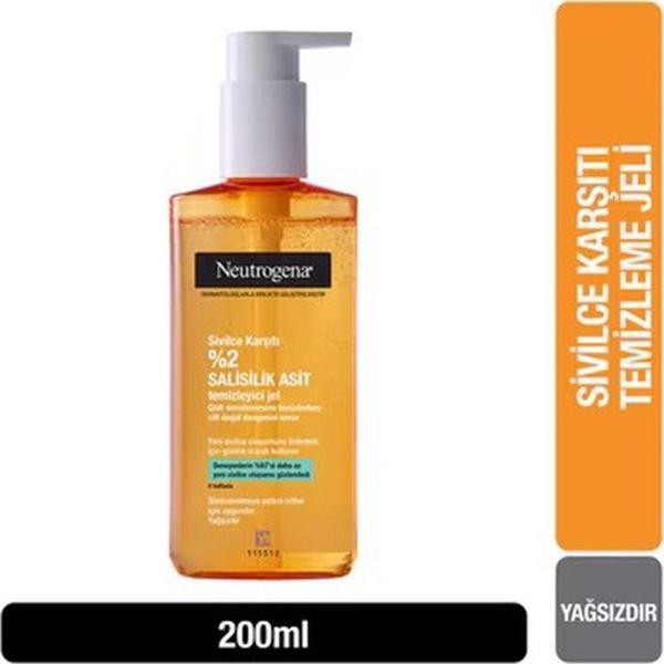 Neutrogena Sivilce Karşıtı Yüz Temizleme Jeli 200 Ml - Image 1