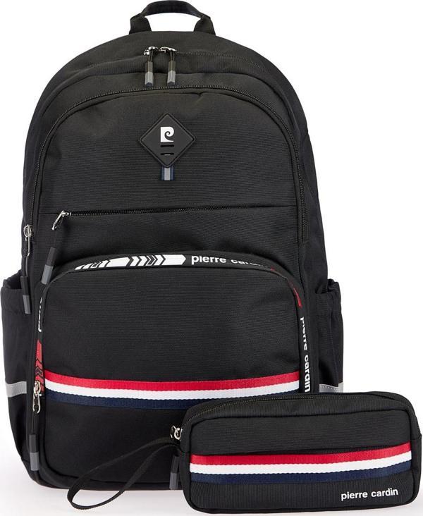 Pierre Cardin Unisex Okul Çanta Seti PCSET07PC18001201-Siyah - Image 1