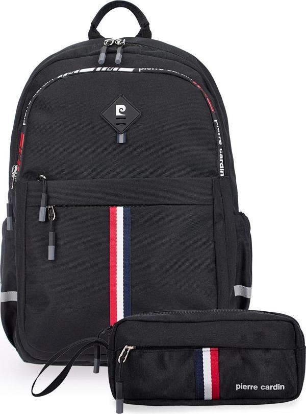 Pierre Cardin Unisex Okul Çanta Seti PCSET07PCT18001102-Siyah - Image 1