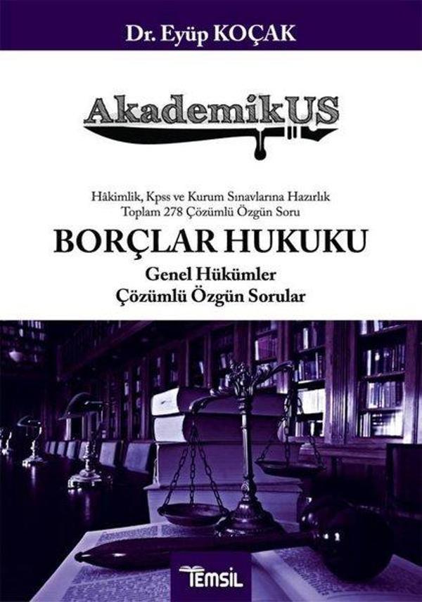 AkademikUS Borçlar Hukuku Genel Hükümler Soru Bankası - Temsil Kitap - Image 1