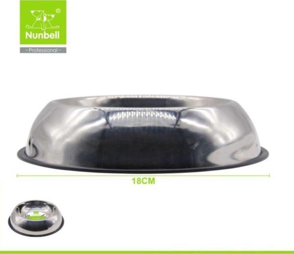 Nunbell Çelik Oval Mama Ve Su Kabı 18 Cm - Image 1