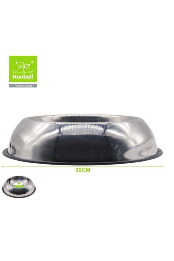 Nunbell Çelik Oval Mama Ve Su Kabı 30 Cm - Image 1