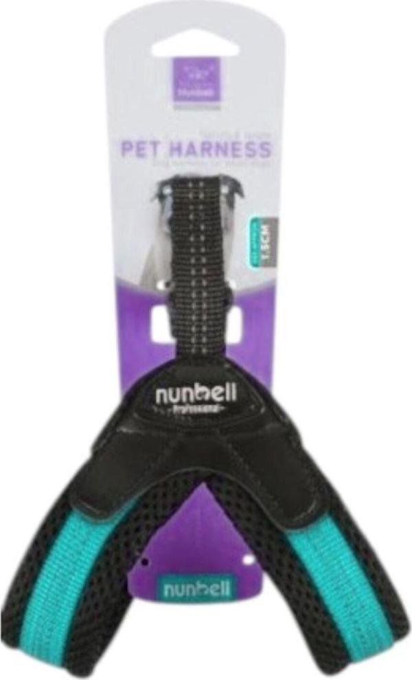 Nunbell Neoprenli, Reflektörlü Mavi Köpek Göğüs Tasması No: 6 (7-9 Kg Arası) - Image 1