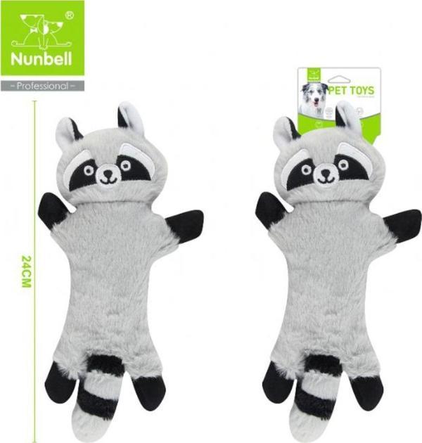 Nunbell Sesli Peluş Rakun Köpek Oyuncağı 24 Cm - Image 1