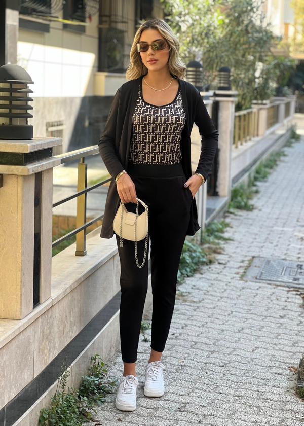 Kadın Uzun Kollukrep üçlü Takım - Image 1