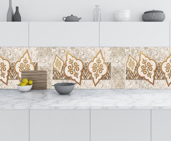 Mutfak Tezgah Arası Folyo Fayans Kaplama Folyosu Kahverengi Design 60x200 CM - Image 1