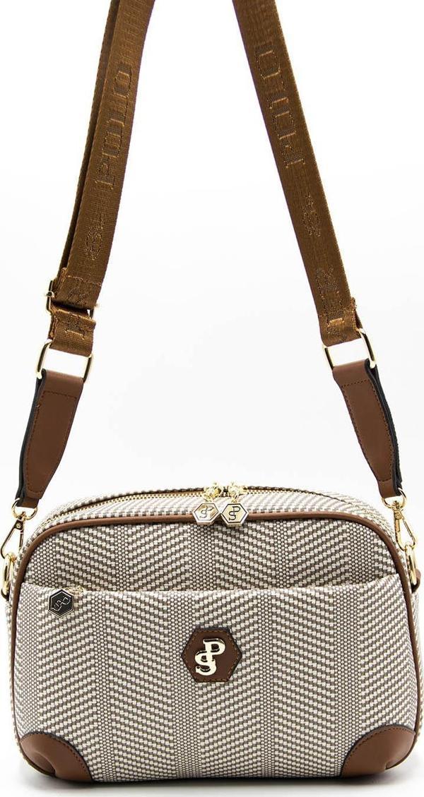 Silver & Polo Kadın Çapraz Çanta 1094-42178 SİLVER POLO ÇAPRAZ BAYAN ÇANTASI M132 BEJ-MAT TABA - Image 1