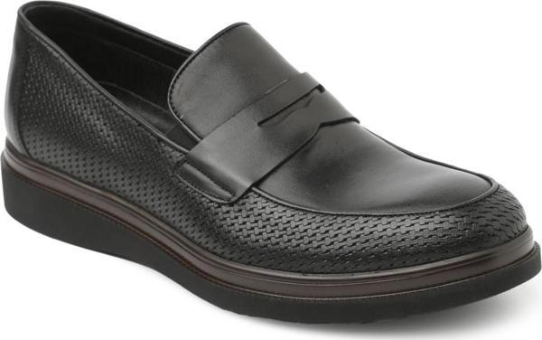 Erkek Sneaker ( Günlük) KA-C4617 John May CASUAL  Siyah Brnis - Image 1
