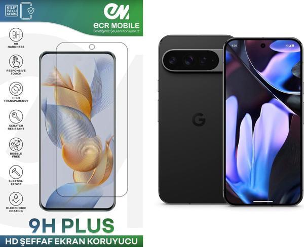 Google Pixel 9 Pro XL ile Uyumlu Ekran Koruyucu 9H Esnek Nano Cam Şeffaf - Image 1