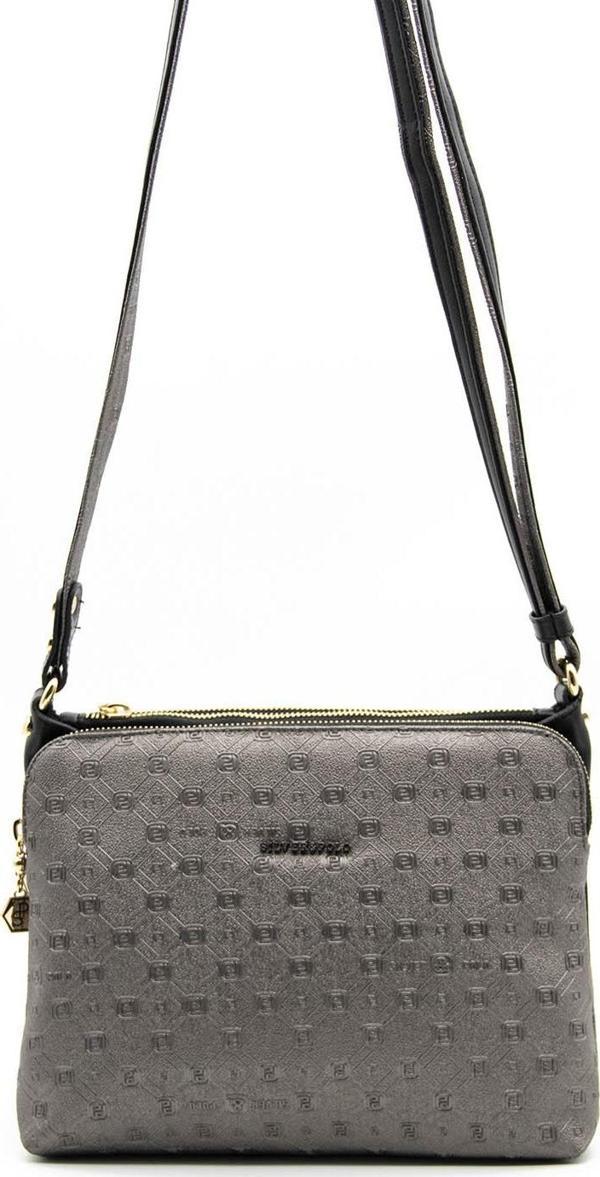 Silver & Polo Kadın Çapraz Çanta 850-38879 SİLVER POLO ÇAPRAZ BAYAN ÇANTASI M46 PLATİN-MAT SİYAH - Image 1
