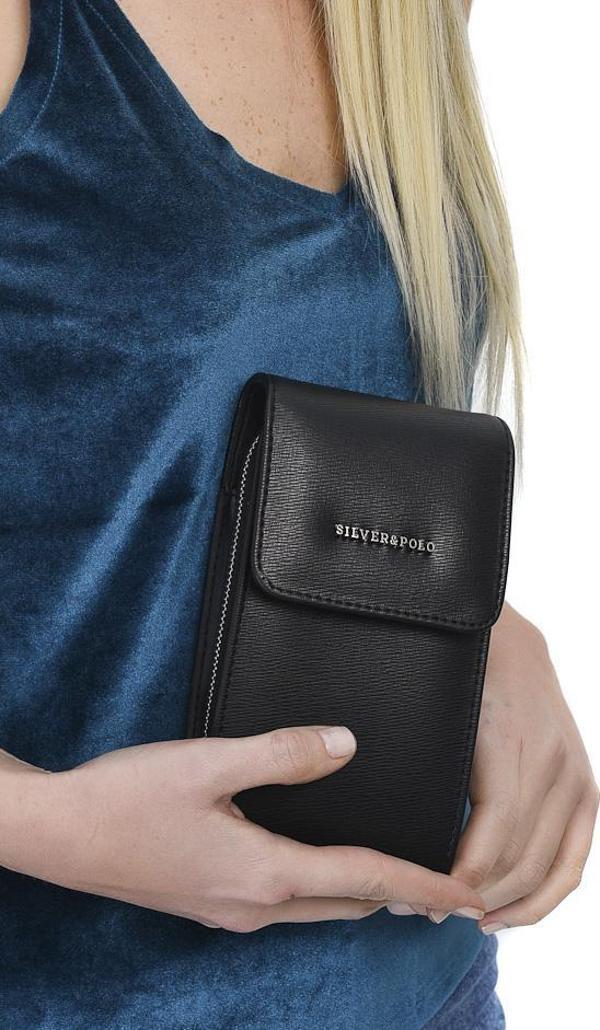 Silver & Polo Kadın Cüzdan & Kartlık 889-18518 SILVER POLO  M105 SİYAH-NİX SİYAH - Image 1