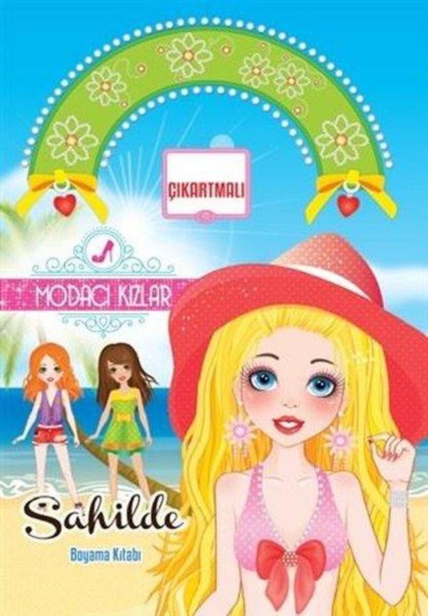 Modacı Kızlar Sahilde Boyama Kitabı - Koloni Çocuk Yayınları - Image 1