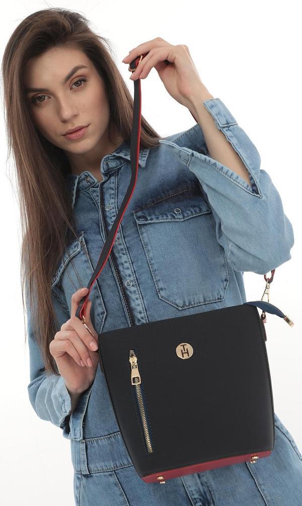 TH Bag Kadın Omuz Çantası TH-YK14313 LACİ-KIRMIZI - Image 1