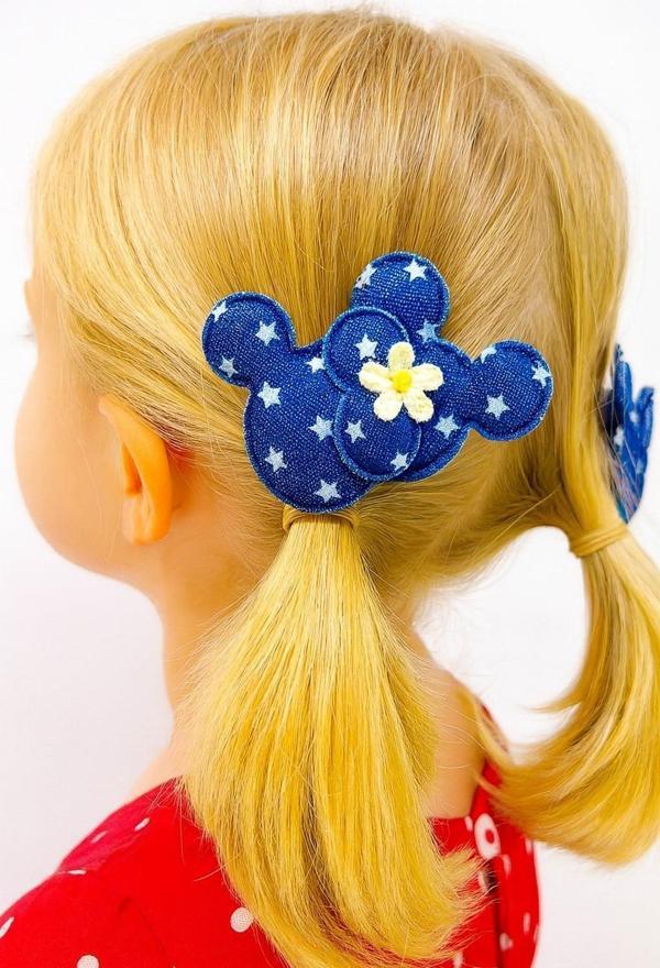 Minnie Kot Desenli Kız Çocuk Toka - Image 1