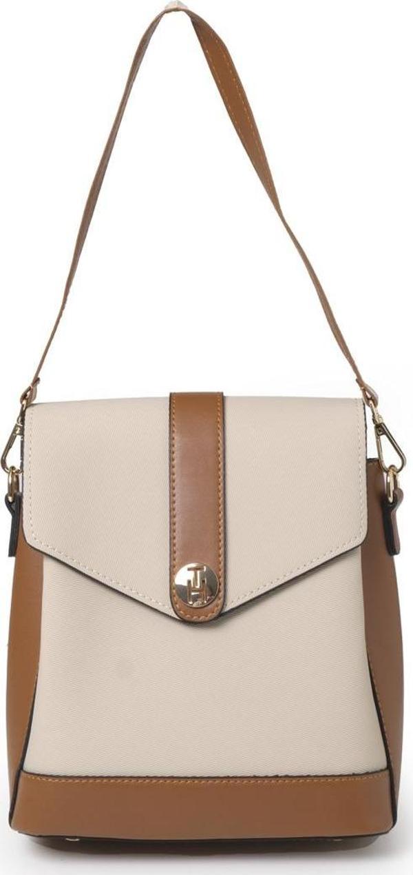 TH Bag Kadın Sırt Çantası TH-YK14319 Krem-Taba - Image 1