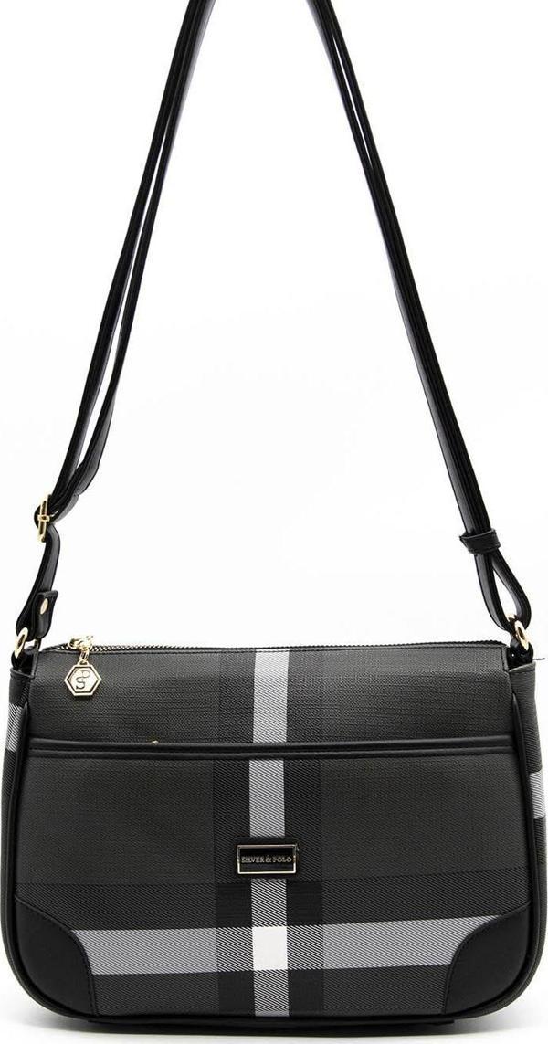 Silver & Polo Kadın Çapraz Çanta 1060-39745 ÇAPRAZ BAYAN ÇANTASI MK129 SİYAH-MAT SİYAH - Image 1