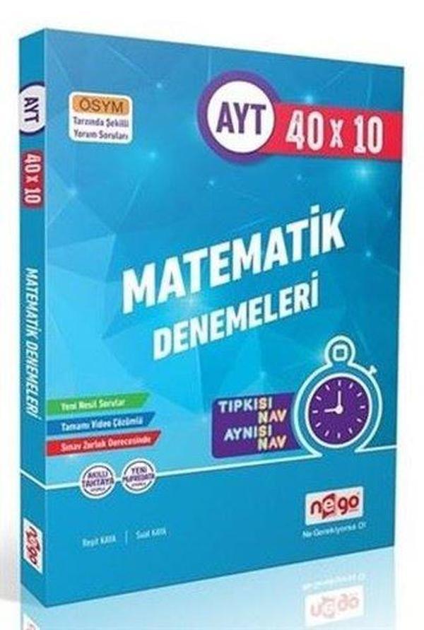 AYT 40x10 Matematik Denemeleri - Nego Yayınları - Image 1