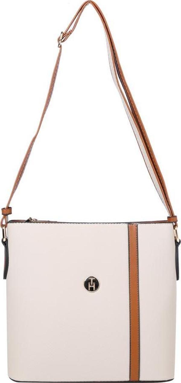 TH Bag Kadın Çapraz Çanta TH-YK14024 KREM-TABA - Image 1