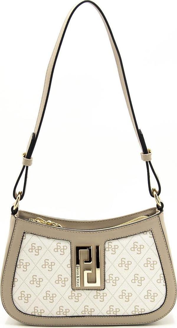 Silver & Polo Kadın Çapraz Çanta 1132-44021 SİLVER POLO ÇAPRAZ BAYAN ÇANTASI M178 BEJ-MAT KUM - Image 1