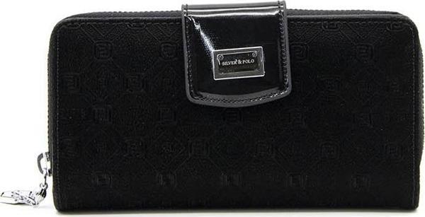 Silver & Polo Kadın Cüzdan & Kartlık 928-40510 BAYAN CÜZDAN M158 SİYAH-RUGAN SİYAH - Image 1