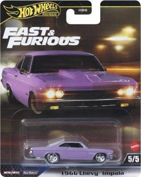 Hot Wheels Premium Fast & Furious 1966 Chevy Impala HNW46 JBL95 - Image 1