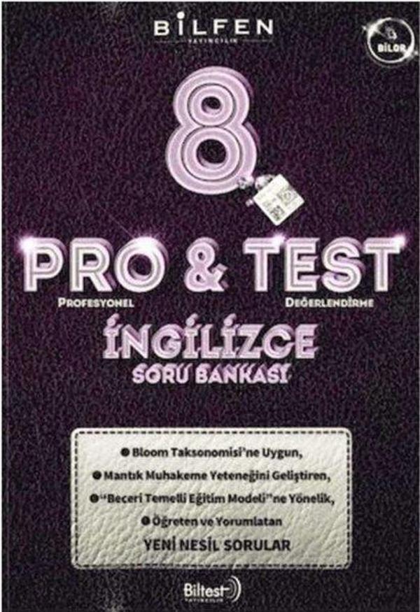 Bilfen Pro Test 8 İngilizce Soru Bankası - Bilfen Yayınları - Image 1
