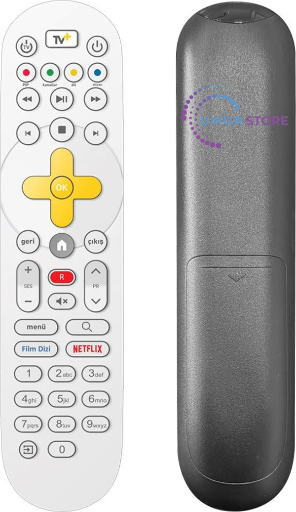 Turkcell TV+ Pro Klavyesiz Netflix Tuşlu Kumanda - Image 1