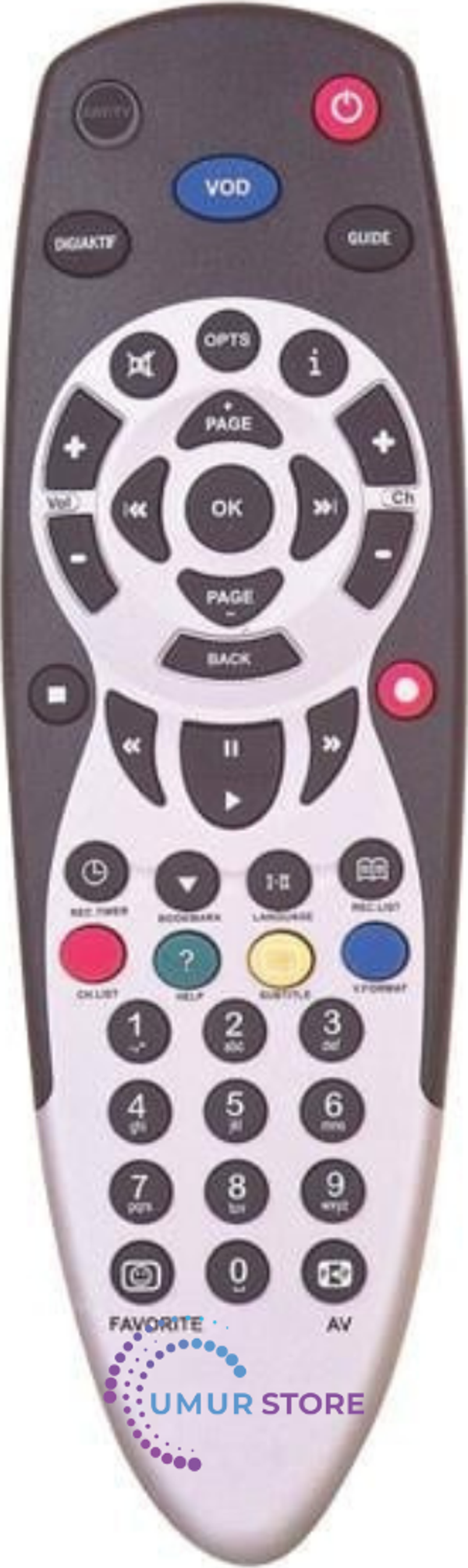 Digiturk+Plus IQ Vod Tuşlu Uydu Kumandası - Image 1
