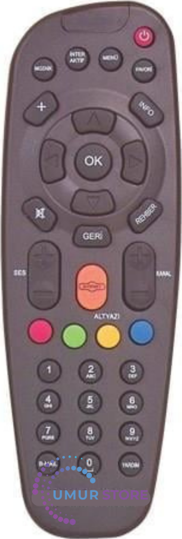 D-Smart RS-804 Oval Uydu Alıcı Kumandası - Image 1