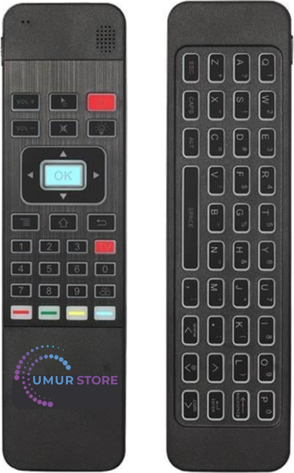 Hiremco Smart Remote Öğrenebilen Klavyeli Akıllı Uydu Kumandası - Image 1