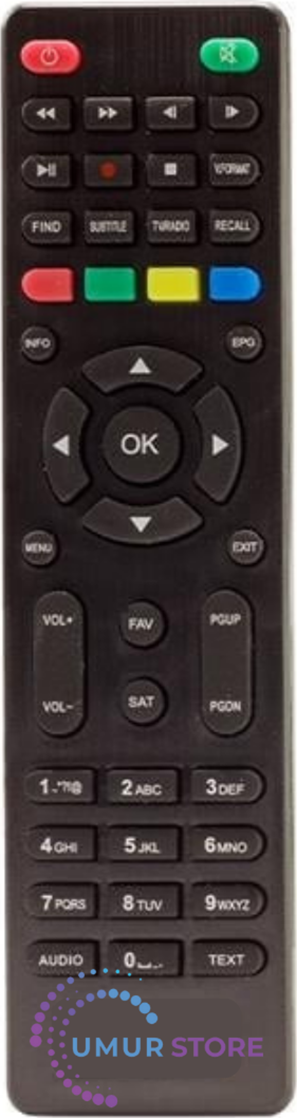 Korax Eco Mini Full HD Uydu Alıcı Kumandası - Image 1