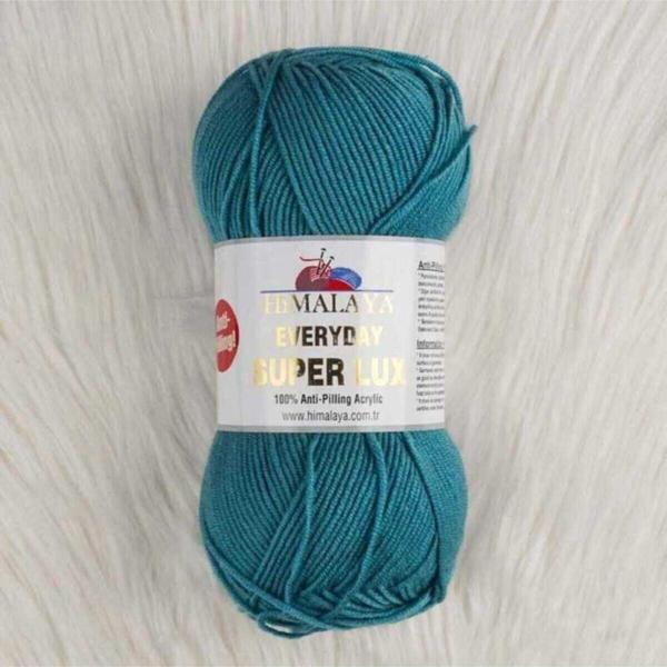 Serpil Düğme Azur Mavisi Everyday Süperlux El Örgü Ipi 5Li Paket 73420 - Image 1