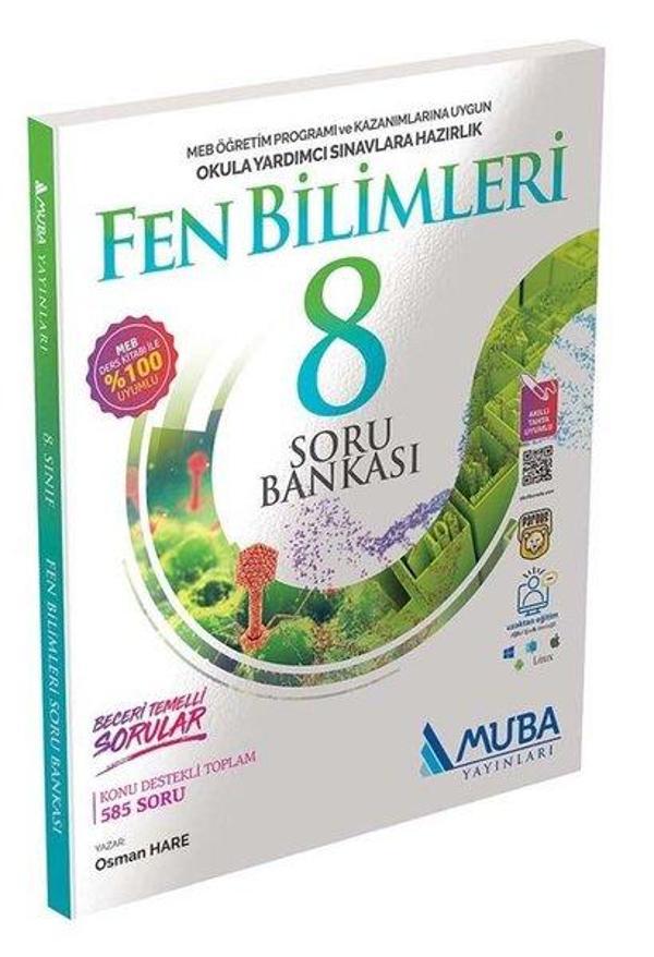 2022 8.Sınıf Fen Bilimleri Soru Bankası - Muba Yayınları - Image 1