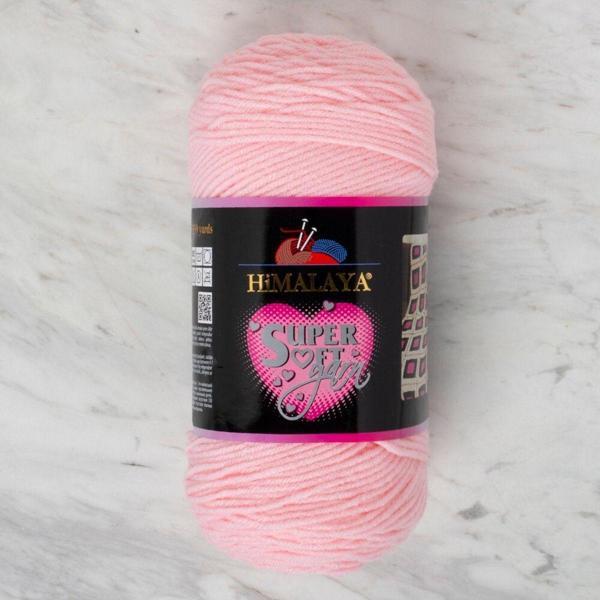 Serpil Düğme Süper Soft Yarn Bebe Pembe El Örgü Ipi -80832 - Image 1