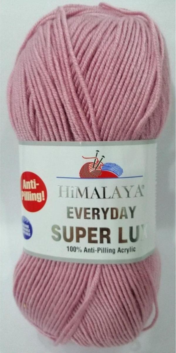 Serpil Düğme Açık Gül Kurusu Everyday Süperlux El Örgü Ipi 5'Li Paket 73410 - Image 1