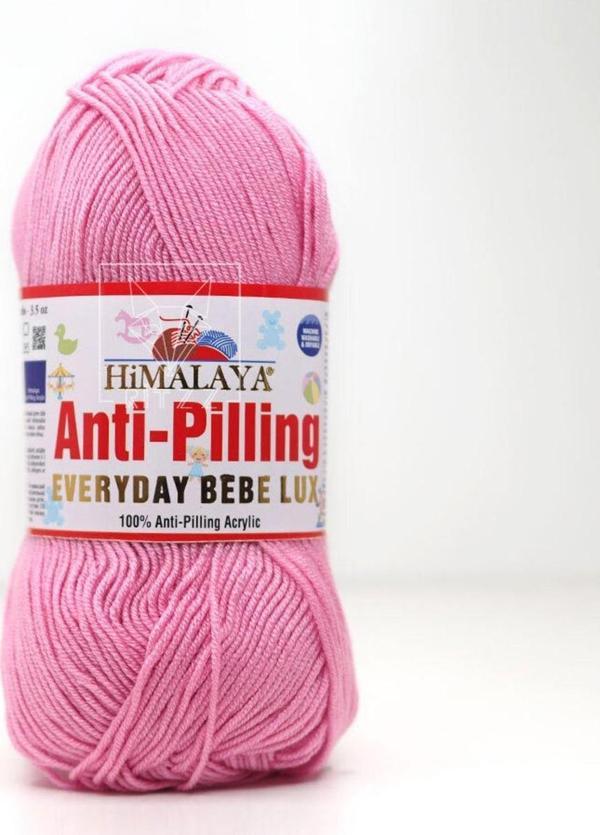 Serpil Düğme Pembe Everyday Bebelux El Örgü Ipi 5'Li Paket 70420 - Image 1