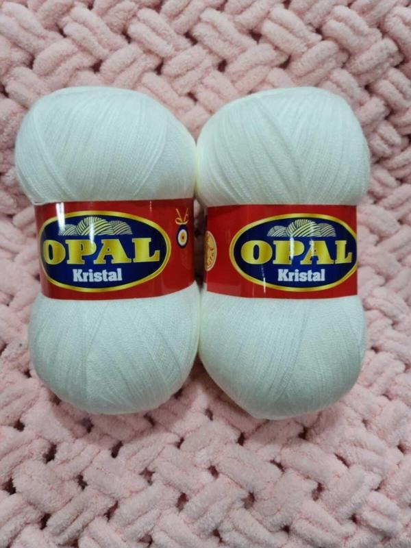 Serpil Düğme 2 Adet 100 Gr Beyaz 475 Metre Lif Ipliği.Tığ Numarası (4 No.1.60 Mm) Dir - Image 1