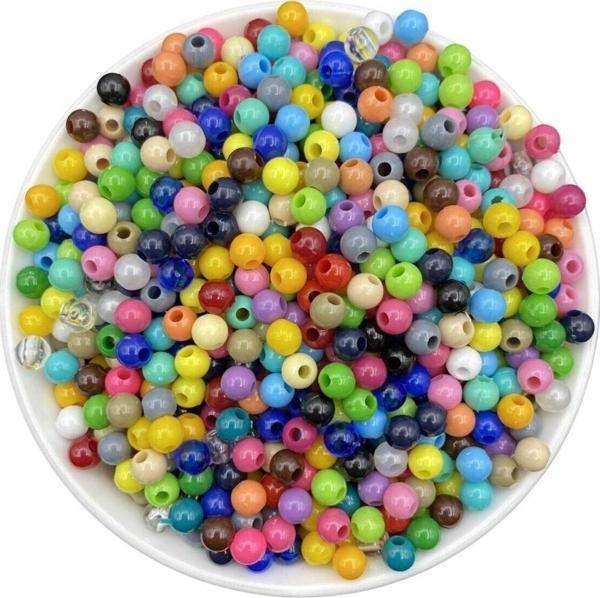 Serpil Düğme 10Mm Karışık Renkli Plastik Boncuk 500 Gr - Image 1