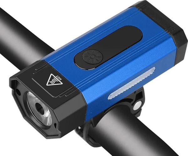 XBYC 6127 800 Lümen Bisiklet Ön Lamba Far Aydınlatma Usb Şarjlı Mavi Renk - Image 1