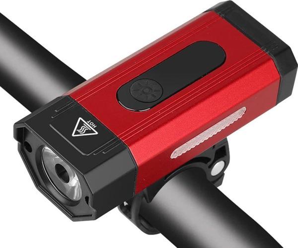 XBYC 6127 800 Lümen Bisiklet Ön Lamba Far Aydınlatma Usb Şarjlı Kırmızı - Image 1
