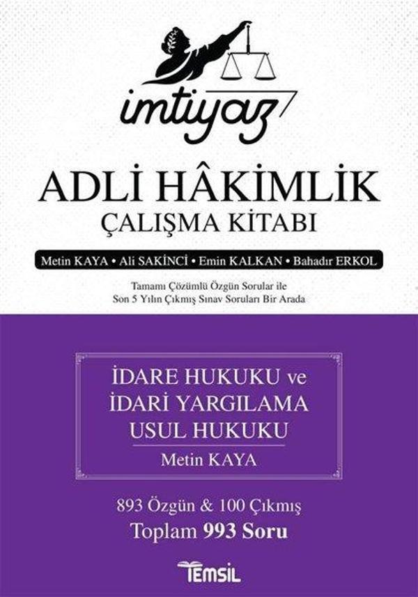 İdare Hukuku ve İdari Yargılama Usul Hukuku - İmtiyaz Adli Hakimlik Çalışma Kitabı - Temsil Kitap - Image 1