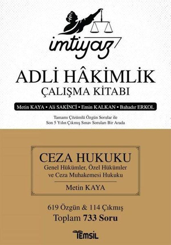 Ceza Hukuku Genel Hükümler - Özel Hükümler ve Ceza Muhakemesi Hukuku - İmtiyaz Adli Hakimlik Çalışma - Temsil Kitap - Image 1