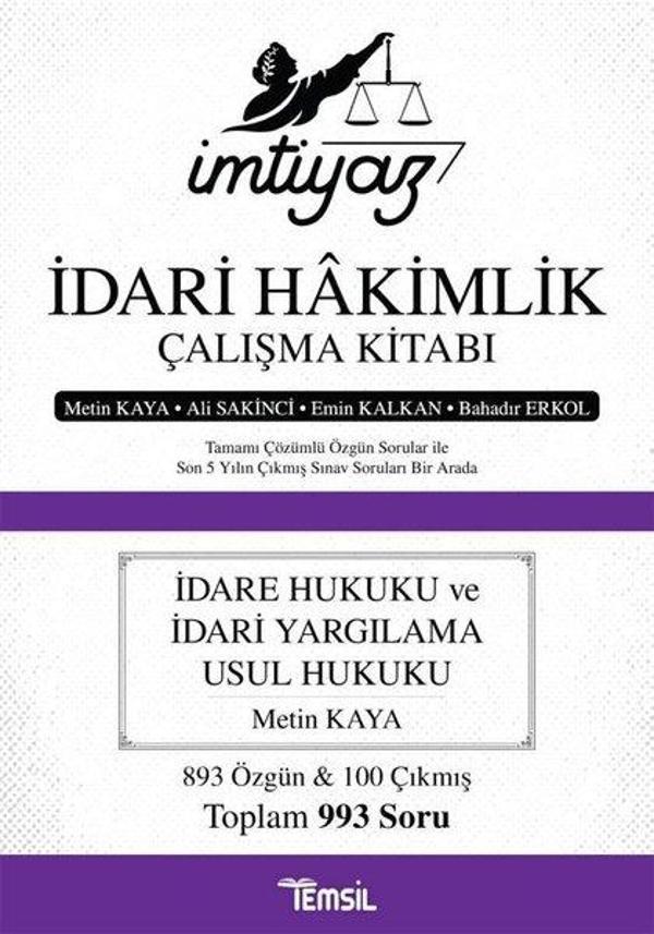 İdare Hukuku ve İdari Yargılama Usul Hukuku - İmtiyaz İdari Hakimlik Çalışma Kitabı - Temsil Kitap - Image 1
