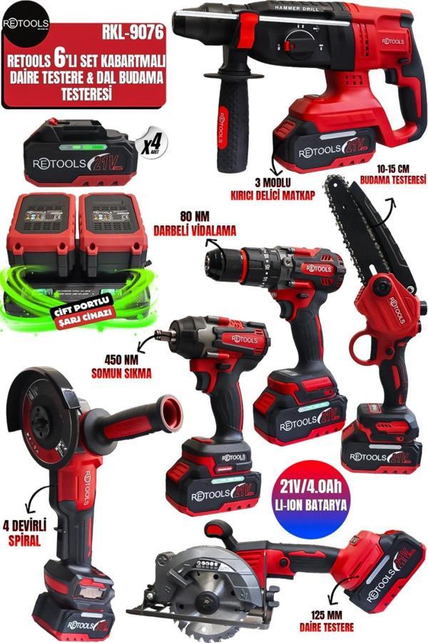 PRO SERİ 6’LI SET DAİRE TESTERE VE DAL BUDAMA - Image 1