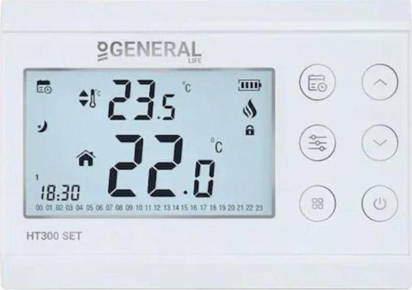 General Life Haftalık Programlı Kablosuz Oda Termostatı Ht300 Set - Image 1